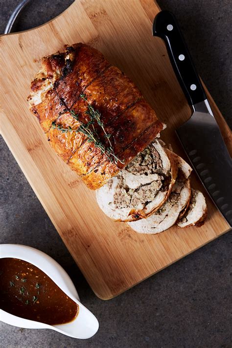 Roasted Turkey Breast Roulade With Grain Free Herbed Sausage Stuffing