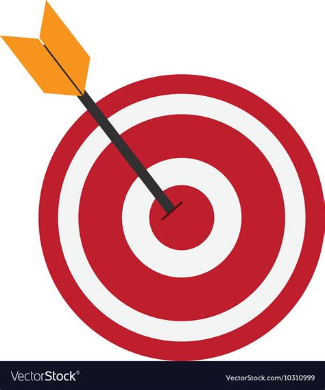 Bullseye And Arrow Icon Royalty Free Vector Image