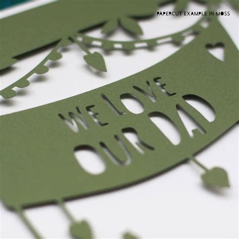 Personalised I Love My Dad Papercut Or Print In Mount By Mimi And Mae