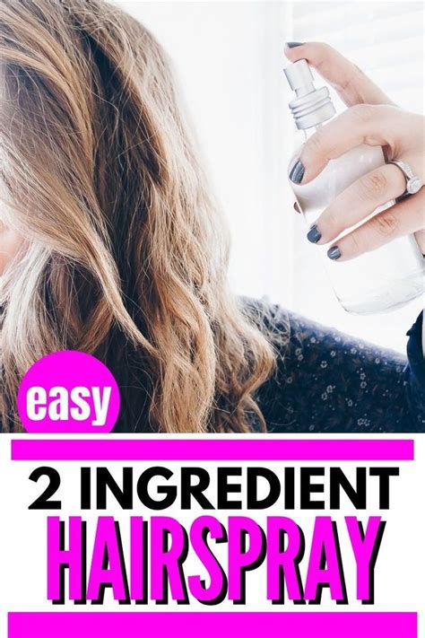 Easy Diy Hairspray That Works Only 2 Ingredients Whole New Mom