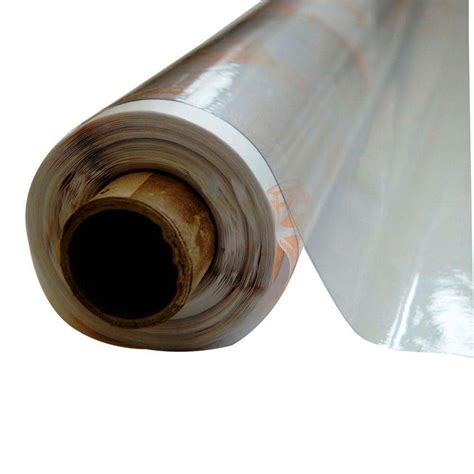 Vinyl It 4 12 Ft X 75 Ft Clear 8 Mil Plastic Sheeting 10008 The Home Depot