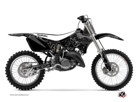 Great savings & free delivery / collection on many items. Suzuki 250 RM Dirt Bike Zombies Dark Graphic Kit Black ...
