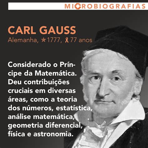 Carl Friedrich Gauss Resumo