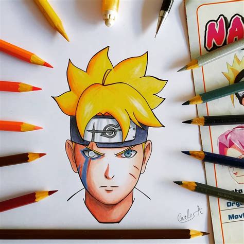 Anime Naruto Boruto Pikachu Bb Sketch Instagram Fictional