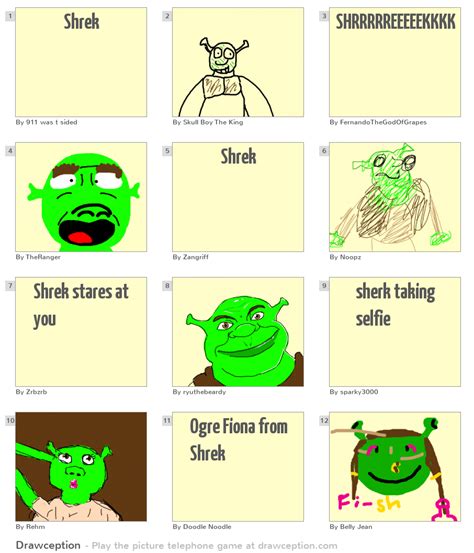 Shrek Drawception