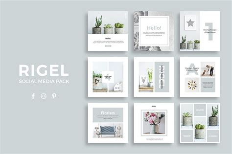 Rigel Social Media Pack ~ Instagram Templates ~ Creative