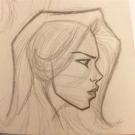 How To Draw A Woman Side Profile Really Easy Drawing Tutorial In Images