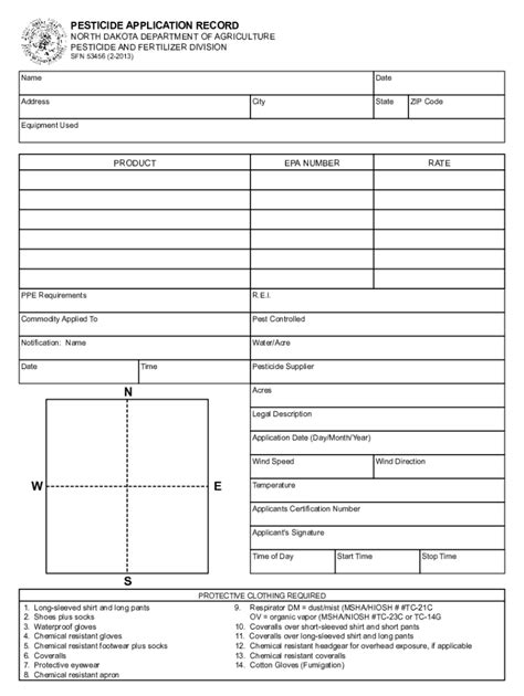 Pesticide Application Log Sheet Fill Out And Sign Online Dochub
