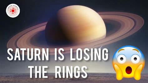 Saturn Is Losing Its Rings Youtube