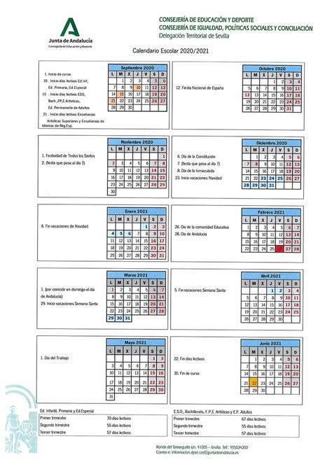 Calendario Ceip Ntra Sra De Las Nieves