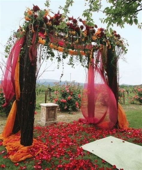 30 Outdoor Fall Wedding Arches And Backdrops Oh The Wedding Day