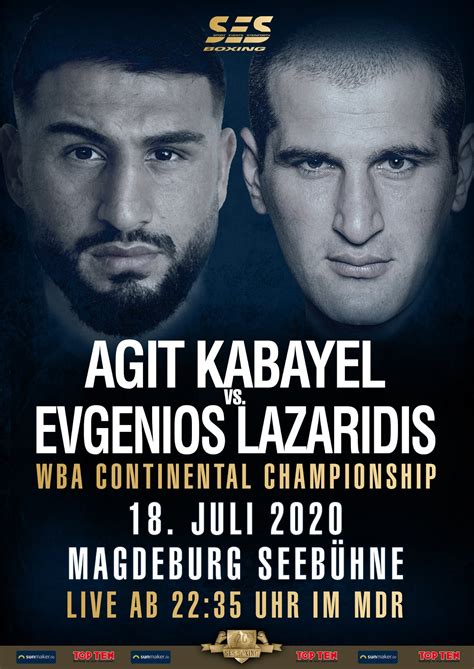 Just let my know by direct message on my twitter or facebook page: Kabayel vs Lazaridis o titul WBA! - ProBoxing.cz