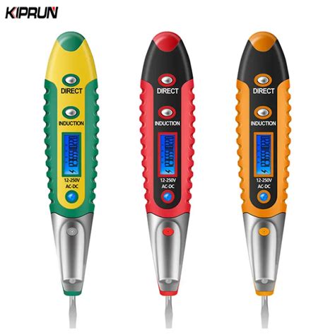 Kiprun Digital Tes Pensil Tester Tegangan Listrik Detector Pena Lcd