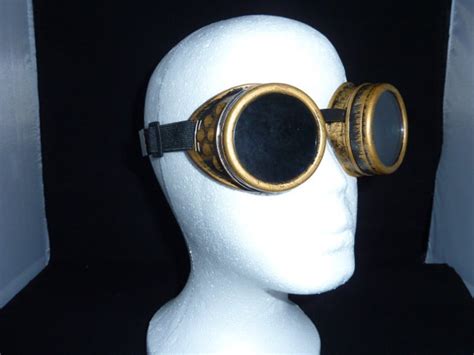 steampunk goggles copper or gold real glass lenses etsy