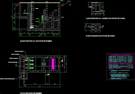 Pumping Station And Camera Of Charge Break Dwg Block For Autocad