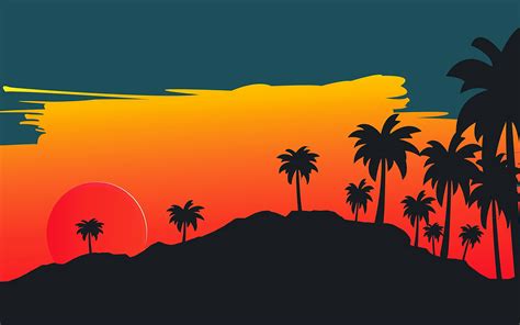 Download Wallpapers Abstract Sunset 4k Abstract Landscapes Creative