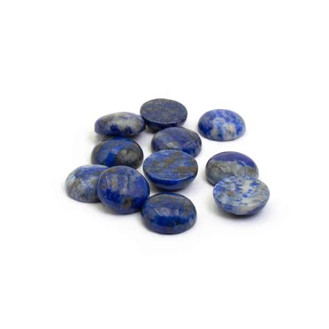 Cabochons Aus Lapis Lazuli In Blau 10 Mm 1 Stück Vintagepartseu