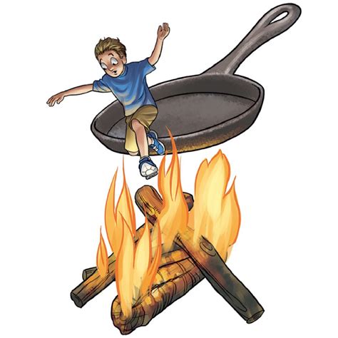 Английски поговорки Jump From The Frying Pan Into The Fire