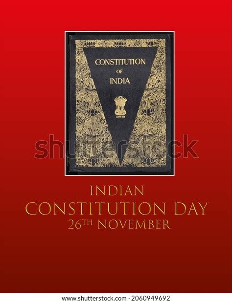 Indian Constitution Day Poster Design Stock Illustration 2060949692