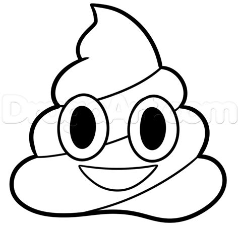 Emoji Poop Printable Black And White Free Printable Download