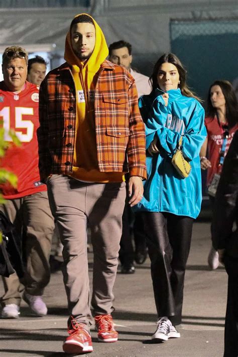 Kendall Jenner And Ben Simmons Seen Leaving The Super Bowl Liv In Miami