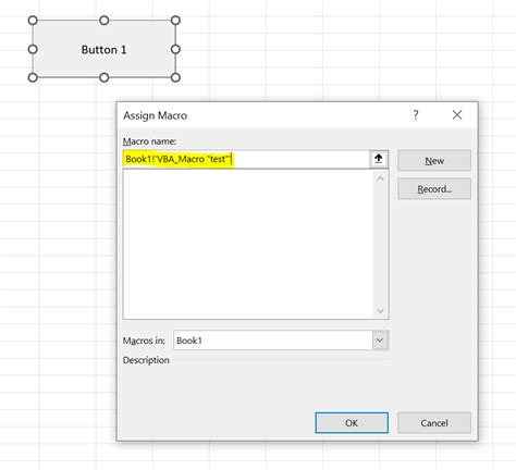 Assigning A Macro With Arguments To A Button In Excel Pyxll