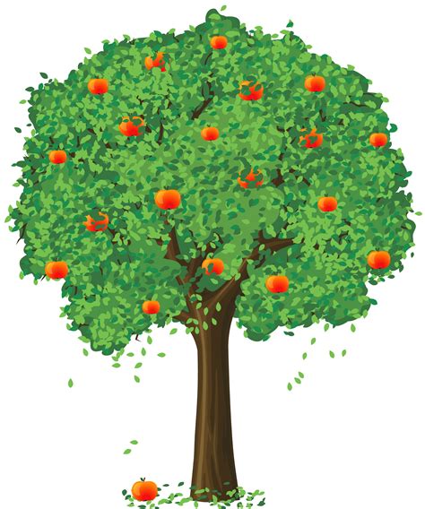 There are various species of apple trees found in different parts of the world. Painted Apple Tree PNG Clipart | Gallery Yopriceville ...