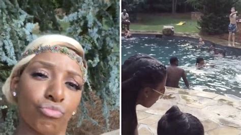 Nene Leakes Shows Off Her Pool Party Before And After