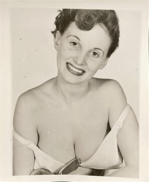 Vintage C S Original Mature Nude Studio Model Photograph Donna Busty