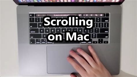 How To Scroll Up Or Down With Trackpad On Macbook Pro 16 Youtube