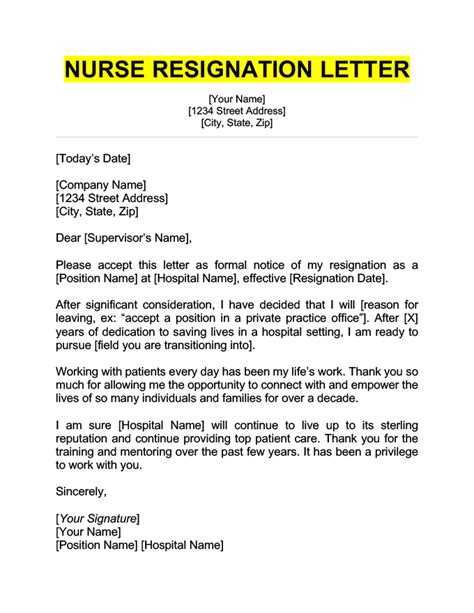 Resignation Letter For Personal Reasons Best Examples Off