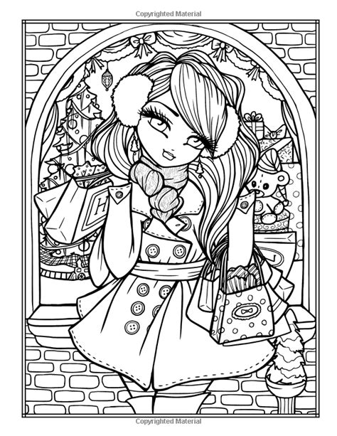 amazonsmile a whimsy girls christmas coloring book festive girls fairies and more