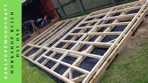 Building A Workshop Shed Part One Youtube