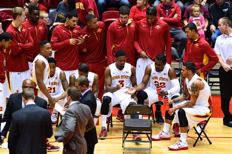 Iowa State Men's Basketball during a time out - "Category #3 -Men's