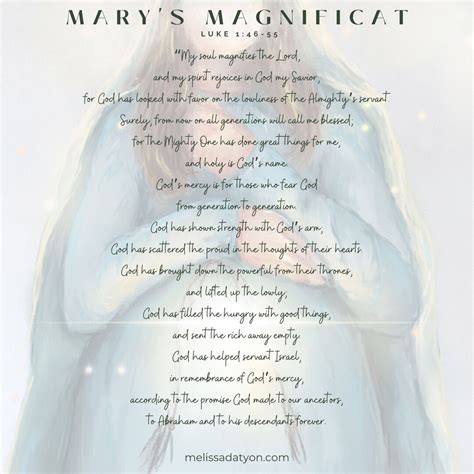 Magnificat Prayer Card With Threshold To Hope Instant Download Etsy