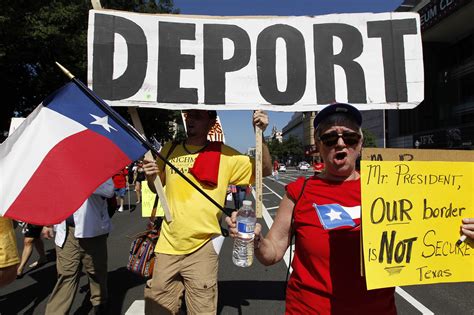 Demonstrators March Against Amnesty For Illegal Aliens During A Rally