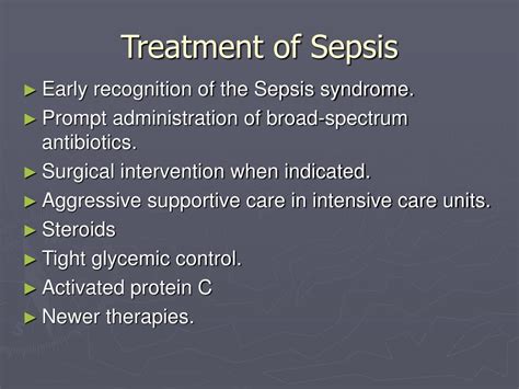 Ppt Sepsis Pathophysiology And Treatment Powerpoint Presentation