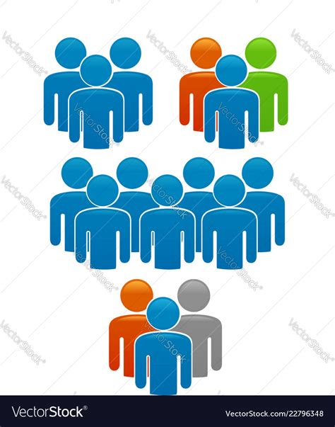 Teams And Individuality In Corporate Life Vector Image