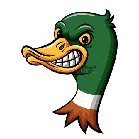 Angry Duck Head Cartoon Stock Illustration Illustration Of Animal