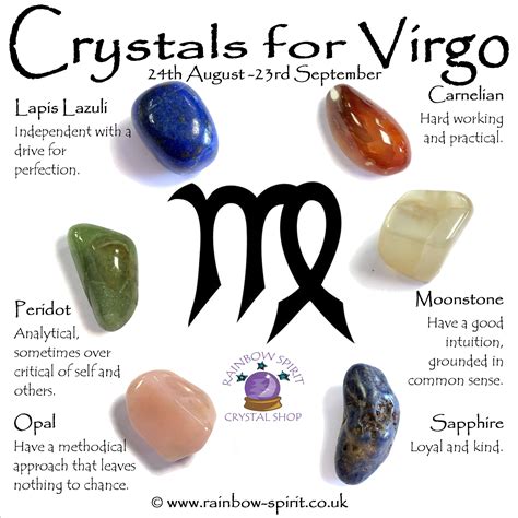 Virgo Birthstones Crystal Set Etsy
