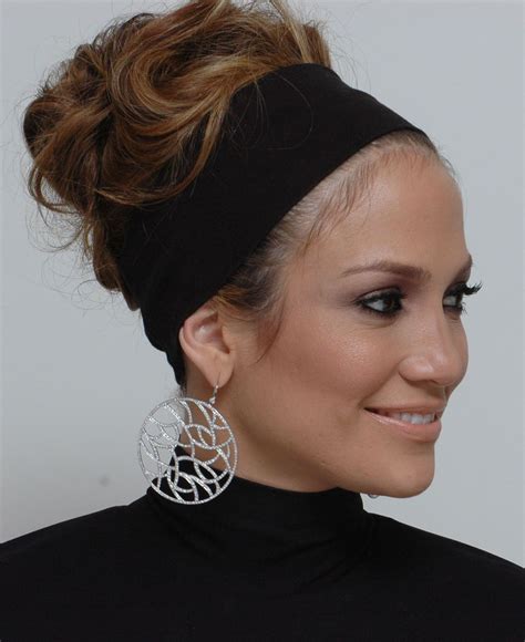 Updo Jennifer Lopez Wide Headbands Hairstyles Hair Accessories