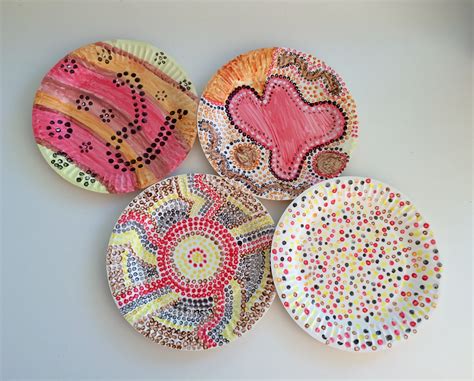 Naidoc Dot Painting Paper Plate Snake School Mum