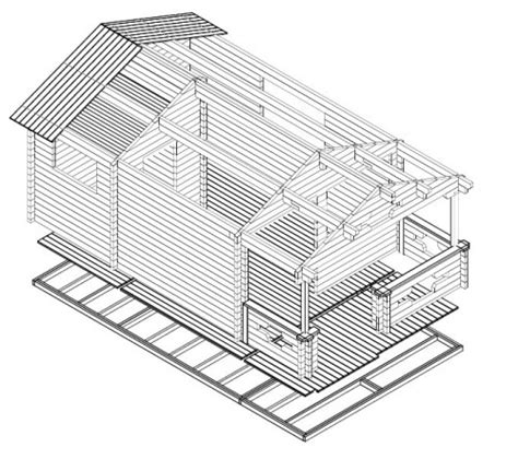 garden sauna cabin sommerland 19m² 70mm 5 3 x 4 1 m summer house 24