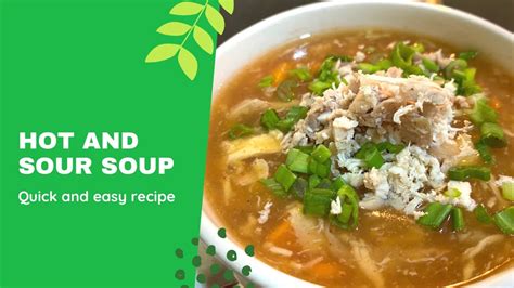 The key to the success of this delicious soup is the ratio of vinegar, . +Yummy Call Hot And Sour Soup Recipie / Vietnamese Hot And ...