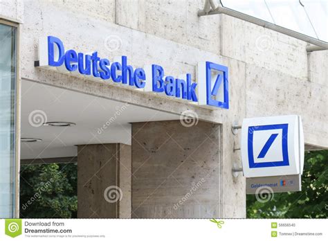 Deutsche Bank Logo Editorial Image 89846132