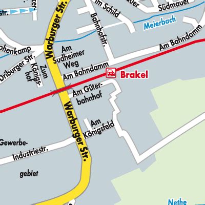 Karte von Brakel - Stadtplandienst Deutschland