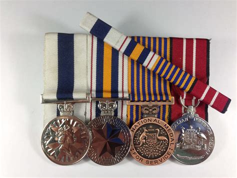 Australian Police Medals National Police Service Medal Nm Adm The