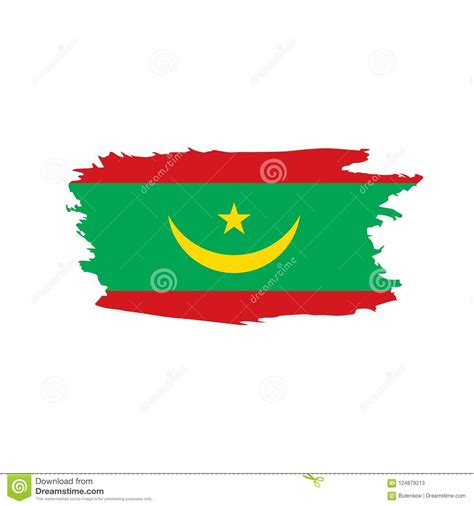 Drapeau De La Mauritanie Illustration De Vecteur Illustration Stock