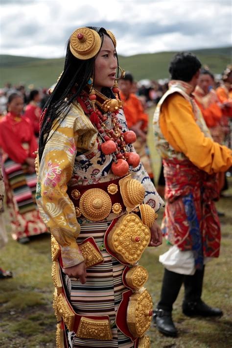 Local Style Traditional Costume Of Tibet