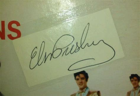 Elvis Presley Autograph Live